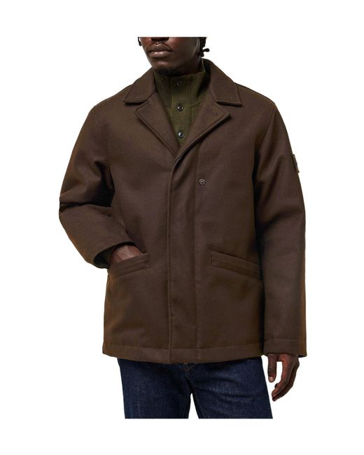 Stone Island Brown Ghost Wool Blazer for men