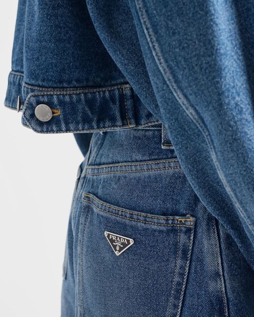 Prada Blue Denim Shorts