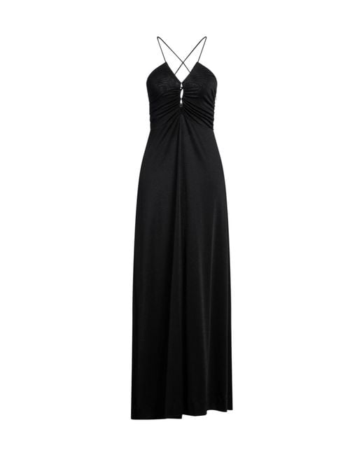 Ganni Black Stretchy Fabric Dress