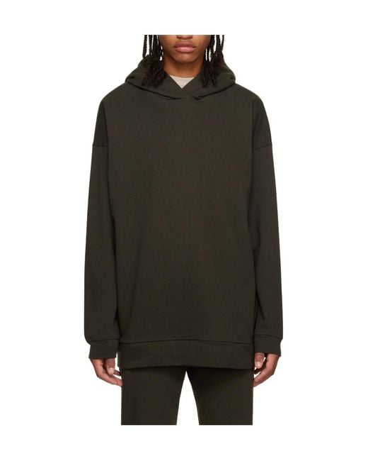 The Row Black Essoni Pullover Hoodie for men