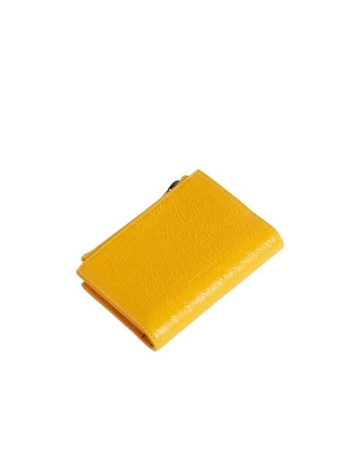 Balenciaga Yellow Le City Bifold Wallet