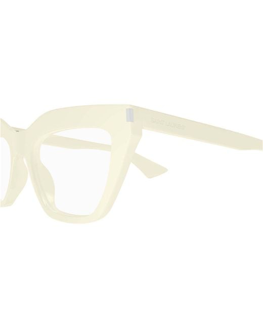 Saint Laurent White Eyewear Sl 760 Square Glasses