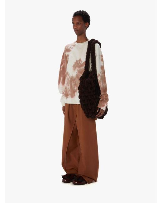 J.W. Anderson White Jw Anderson Tie-Dyed Crewneck Sweatshirt