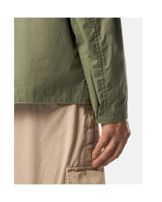 Stone Island Green S0290 4100054 Waxed Pigment Cotton Tela Jacket for men