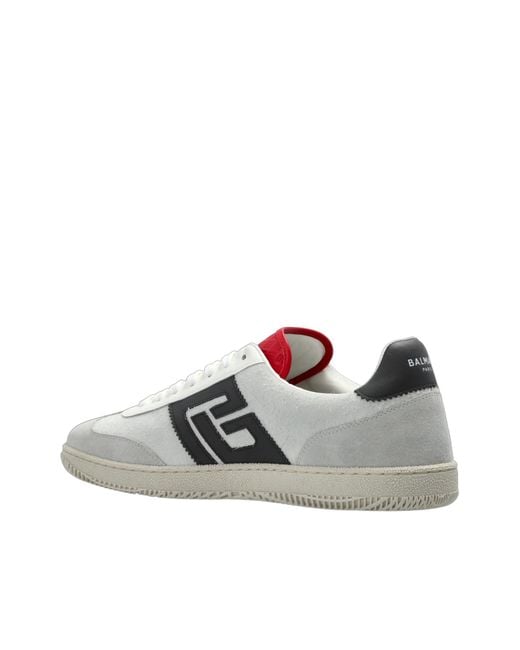 Balmain White "Swan" Sports Shoes for men