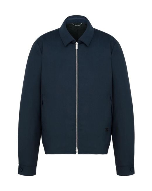 Dior Blue Zip-Front Jacket for men