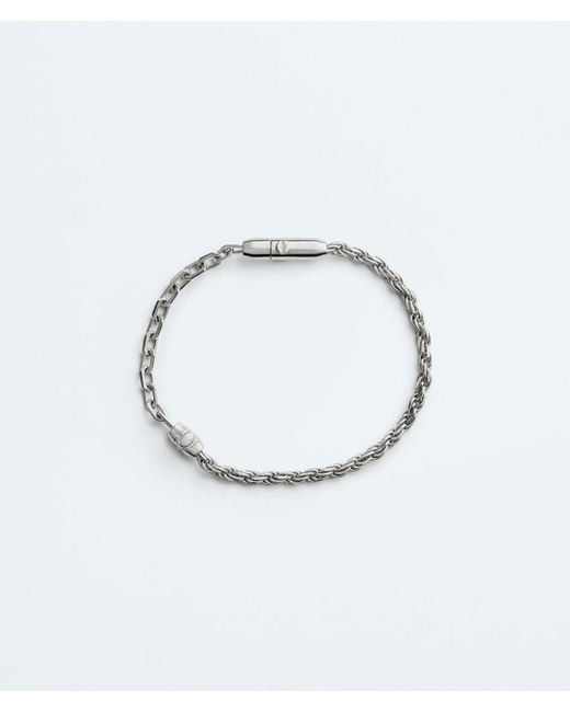 Bottega Veneta White Chain Bracelet for men