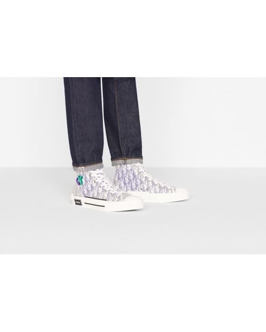Dior White Logo Casual Sneakers for men