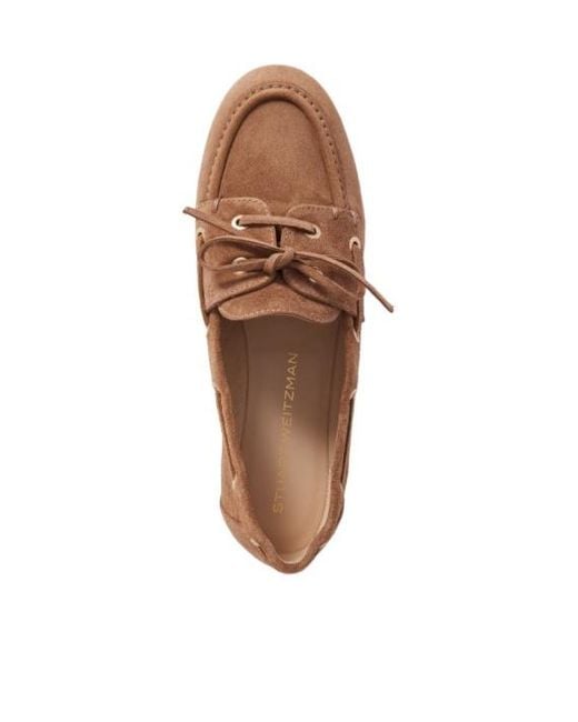 Stuart Weitzman Brown Tinsley Moccasin