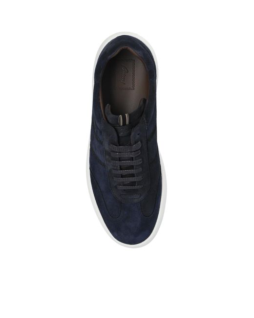 Brioni Black Olympia Suede Sneakers for men