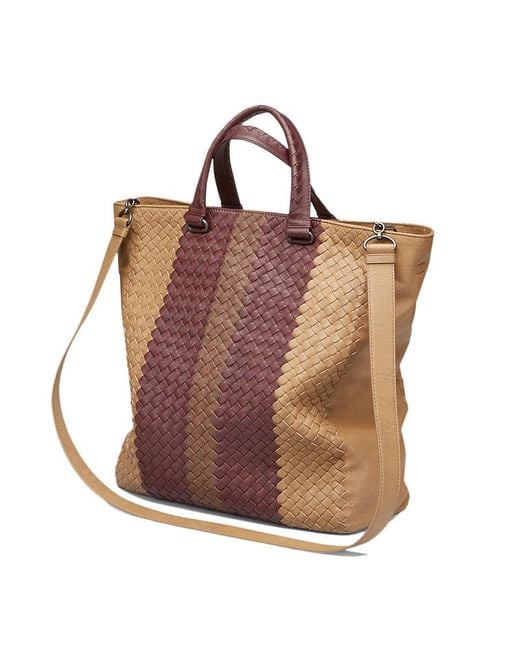Bottega Veneta Brown Logo Handbag