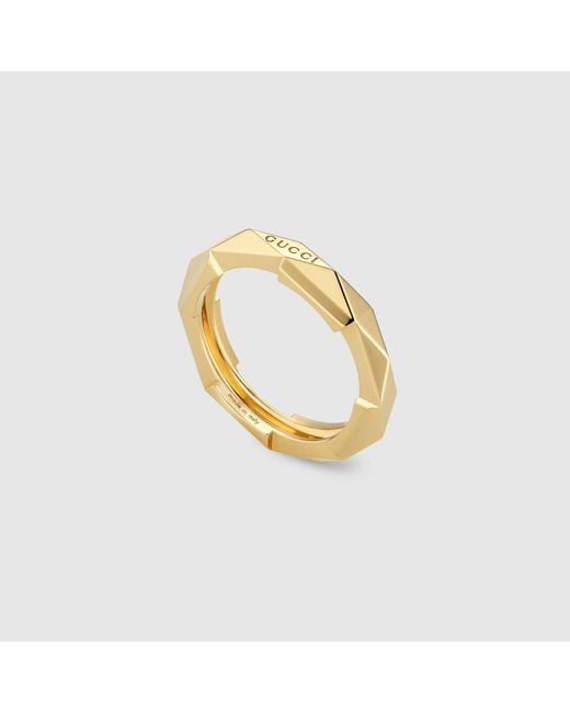Gucci Metallic Link To Love 18K Studded Ring