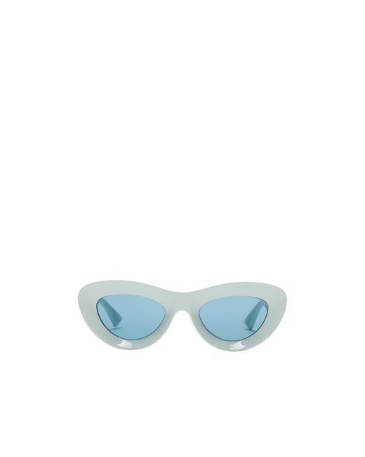 Bottega Veneta Blue Eyewear Cat Eye Frame Sunglasses