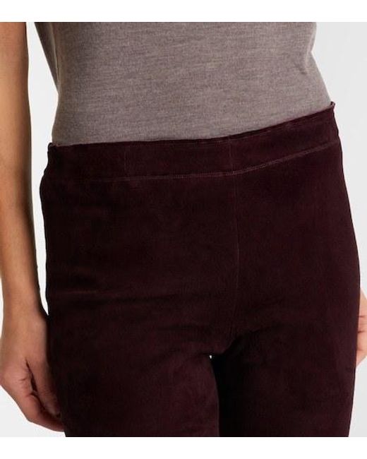 Stouls Purple Suede Leggings