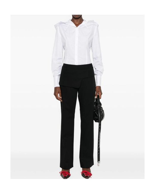 Jean Paul Gaultier White Long-Sleeved Top