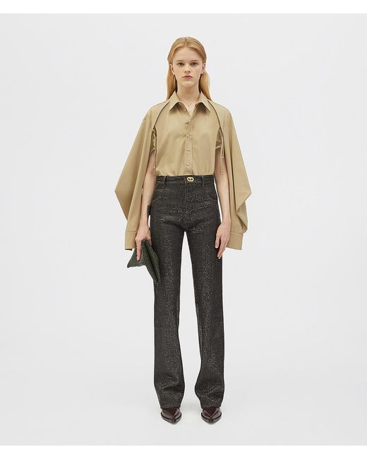 Bottega Veneta Gray Intrecciato Leather Clutch