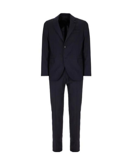 Lardini Black Single-Breasted Tailored Suit for men