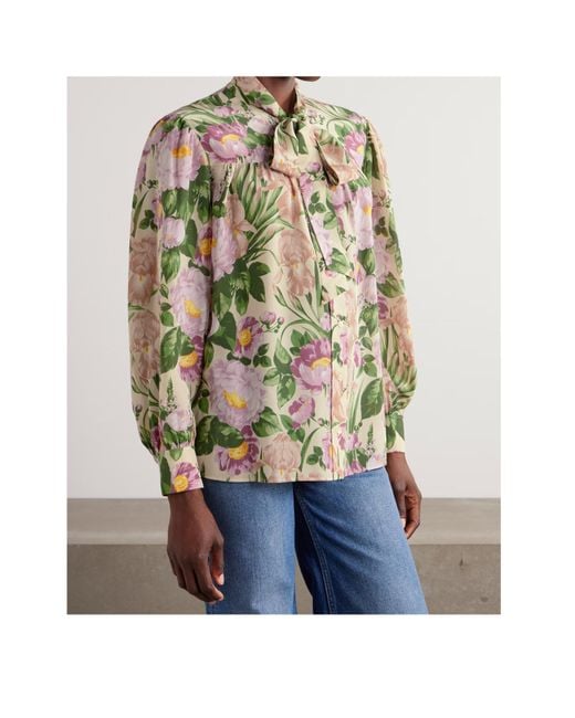 Chloé Multicolor Chloé Floral Print Long-Sleeve Shirt
