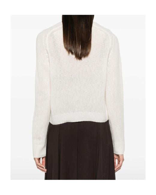 Lisa Yang White Long-Sleeved Sweater