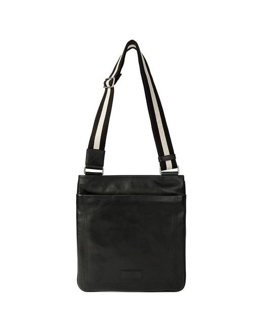 Bally Black Logo Shoulder Bag for men