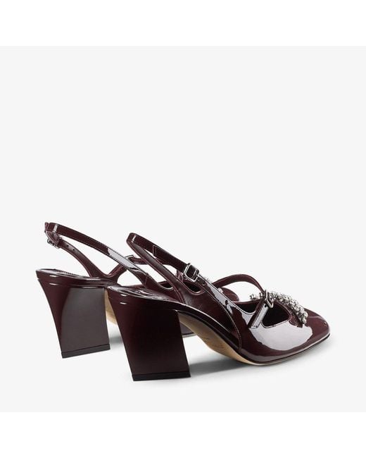 Jimmy Choo Brown Belinda Embellished Round Toe Pumps