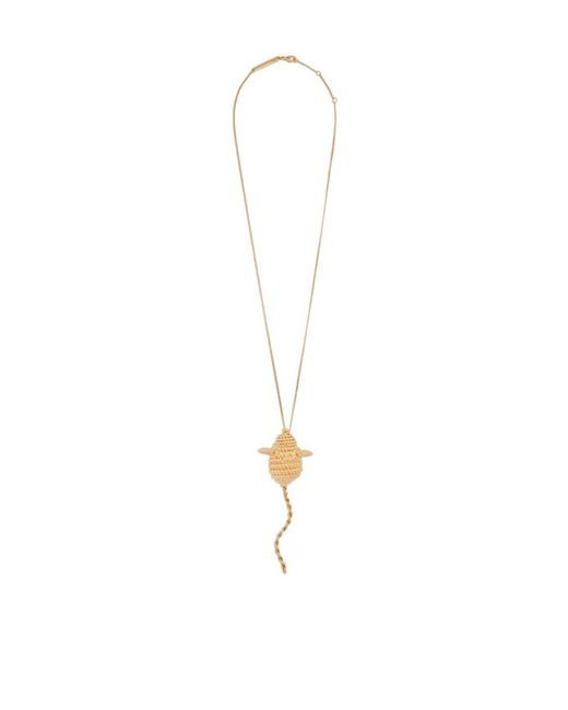Loewe White Mouse Necklace
