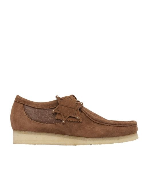 ANDERSSON BELL Brown X Clarks Originals Collaboration Wallabee Derby Shoes for men