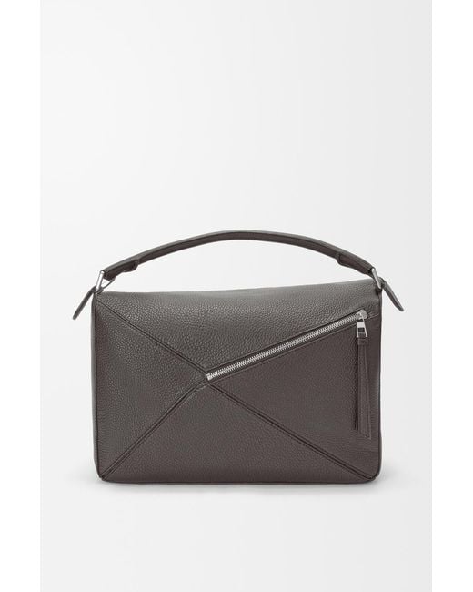 Loewe Gray Large Puzzle Bag for men