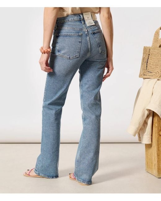 Citizens of Humanity Blue Vidia High Rise Flare Jeans