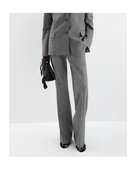 Magda Butrym Gray Flared Tailored Trousers