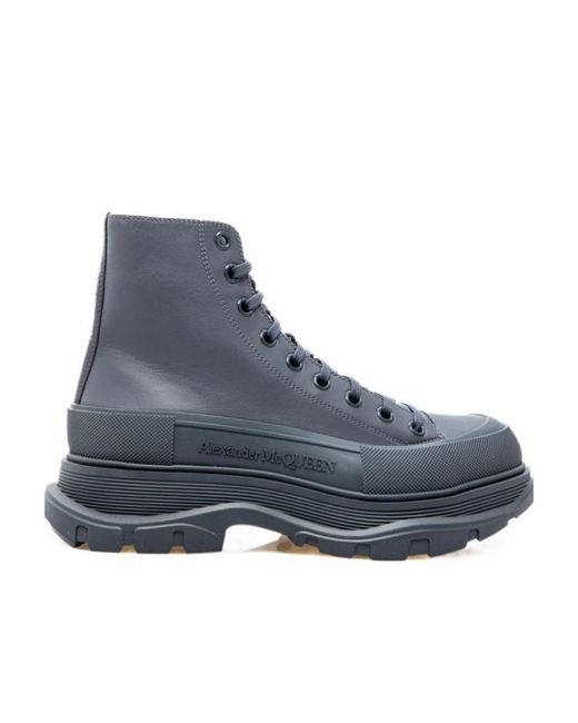 McQueen Blue Tread Chunky Sneakers for men
