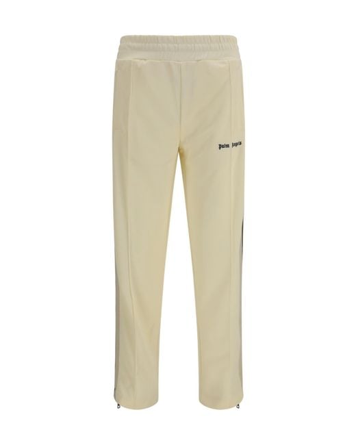 Palm Angels Natural Classic Logo Track Pants for men