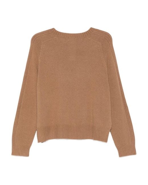 Liu Jo Natural Heart Motif Knitted Sweater