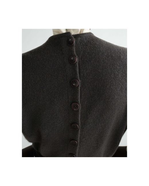 Lemaire Gray Reversible Buttoned Sweater