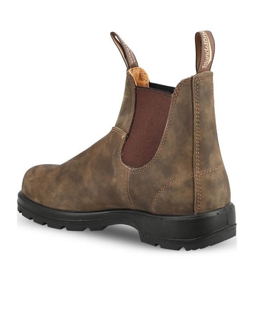 Blundstone Brown Round-Toe Short Boots for men