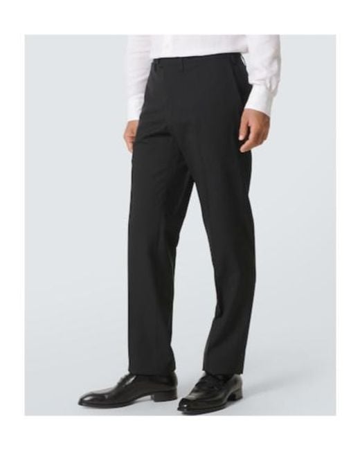 Kiton Black Single-Breasted Wool Suit for men