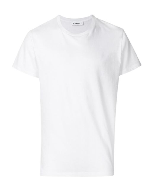 Jil Sander White Basic T-Shirt for men
