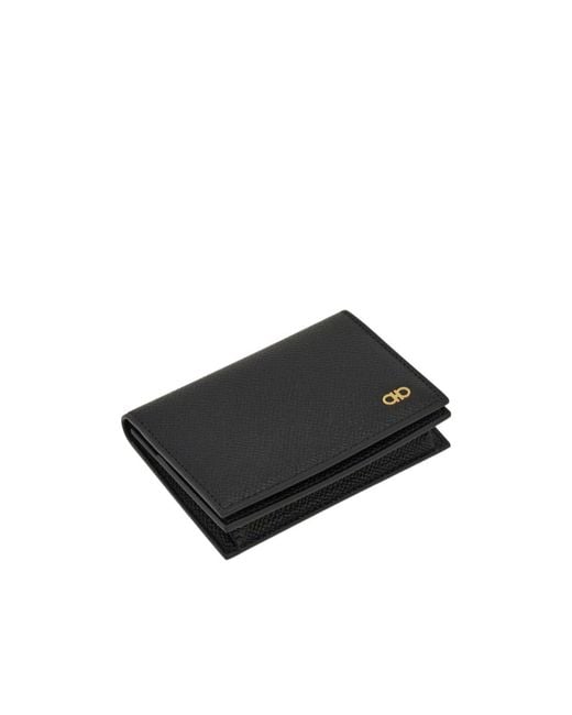 Ferragamo Black Card Case for men