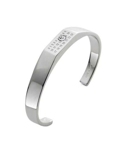 MM6 by Maison Margiela White Chevalier Crystal Bracelet