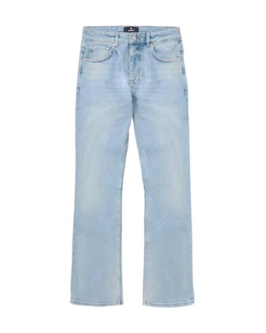 Represent Blue Kick Flared Denim Jeans for men