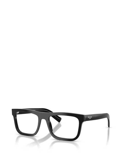 Prada White Eyewear Rectangle Frame Glasses for men