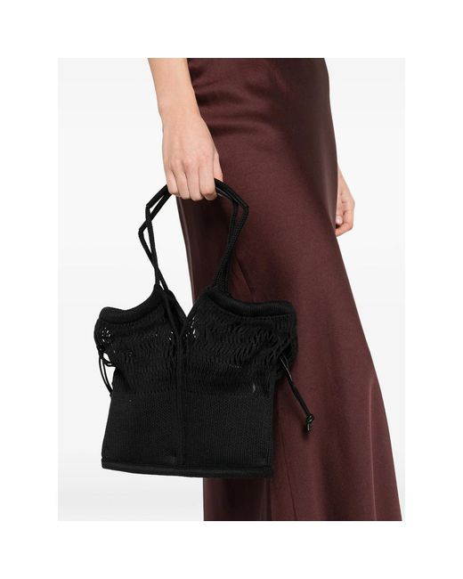 Hereu Black Double-Handled Handbag