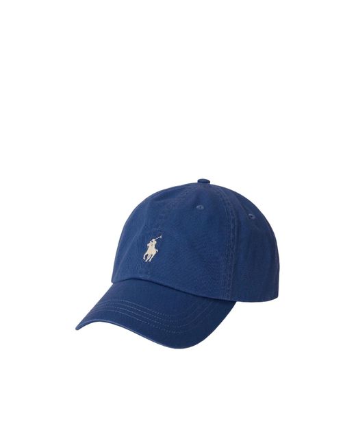 Polo Ralph Lauren Blue Twill Adjustable Baseball Cap for men