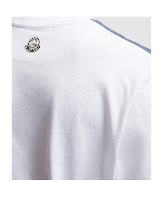 Moncler Blue X Mercedes-Benz By Nigo Printed Cotton T-Shirt for men