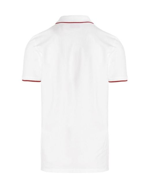 Boss White Hugo Slim-Fit Short-Sleeved Polo Shirt for men