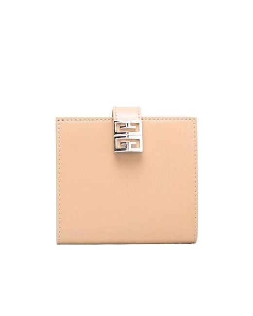 Givenchy Natural Logo-Plaque Leather Purse