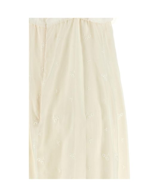 Magda Butrym White Spaghetti Strap Dress