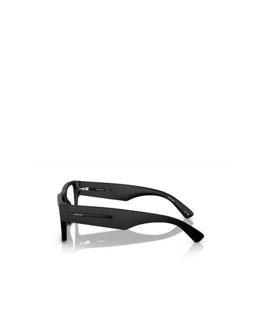 Prada White Eyewear Rectangular Frame Glasses for men
