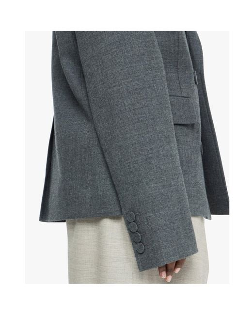 J.W. Anderson Blue Double-Breasted Wool Blazer