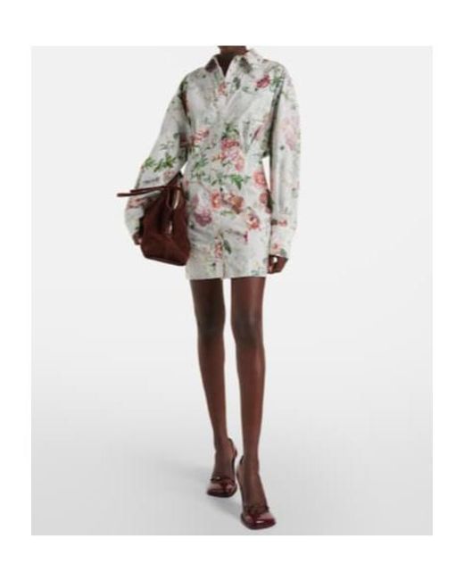 The Attico White Cotton Minidress